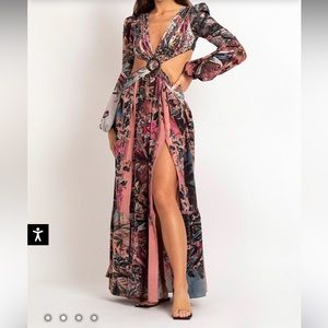 PatBo Paraiso Cut Out Maxi Dress